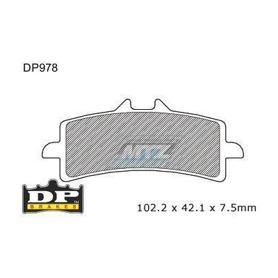 Destičky brzdové DP978-RDP DP Brakes - směs RDP X-RACE Titanium DP978-RDP