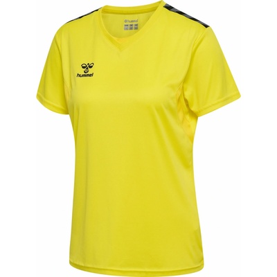 Hummel HMLAUTHENTIC PL JERSEY S/S WOMAN žltá