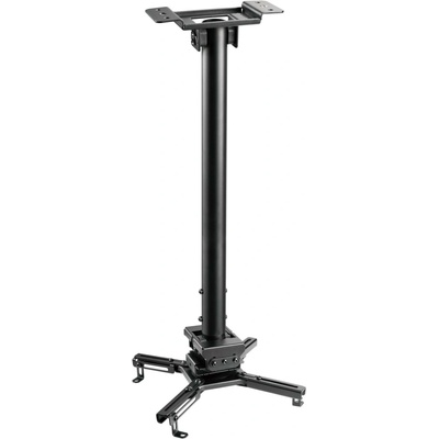 Stropný držiak na projektor Vivolink 35kg max, 60.5 - 90.5 cm, 360°, čierna farba