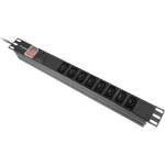 Lanberg power distribution unit (pdu) 19" 1U 16a 2m 8x iec c13 sockets black c20 (PDU-08I-0200-C20-BK)