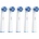 Bitvae Комплект накрайници за електрическа четка за зъби Bitvae R2, бели (BV R2 White 5PCS)