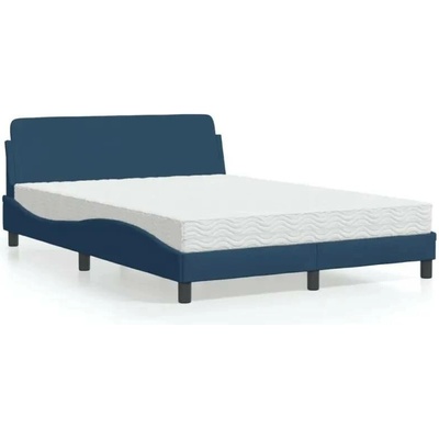 vidaXL 11461.3208390 Postel s matrací Dover modrá textil
