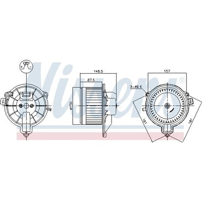 vnitřní ventilátor NISSENS 87572