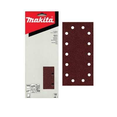 Шлайф хартия MAKITA с велкро закрепване 115x229 мм 14 отвора K40, 10 бр. P-43022 (P-43022)