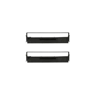 SIDM Black Ribbon Cartridge for LQ-300/ +/ +II/ 570/ +/ 580/ 8xx, Dualpack EPSON