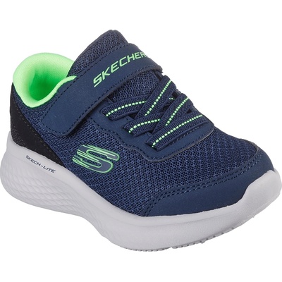 Skechers Детски маратонки Skechers Lightweight Gore & Strap Toddler Sn Slip On Trainers Unisex Kids - Navy/Lime