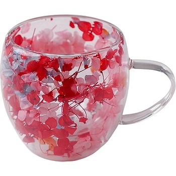 CupHup Стъклена термо чаша CupHup Passion Flower, Двойно дъно, Myrravale (02-04)