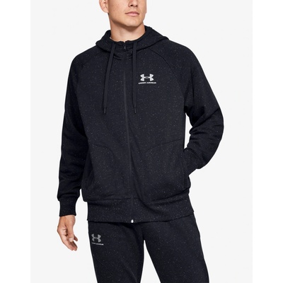 Under Armour Speckled fleece Fz Hoodie černá