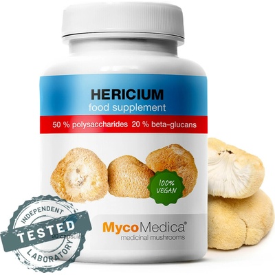 MycoMedica Hericium 50% vysoká koncentrácia 90 kapsúl 500mg extraktu