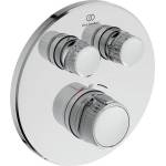 Ideal Standard Ceratherm Navigo вграден термостатен смесител за душ, бутонен тип, кръгли форми (A7296(AA/XG/A2/A5/GN))