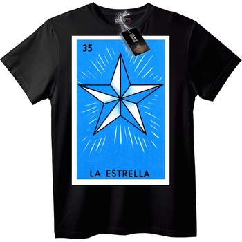 NOONEBRAND Тениска La Estrella Звезда - M, White