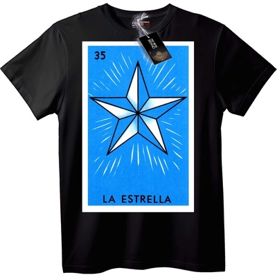 NOONEBRAND Тениска La Estrella Звезда - M, White