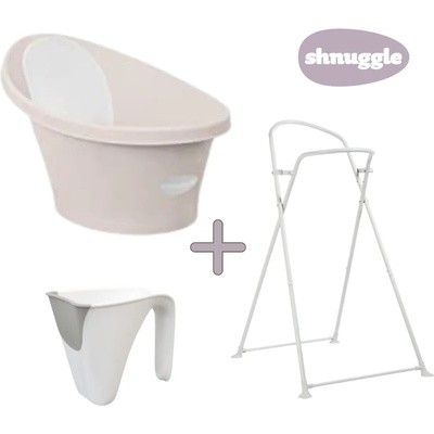 shnuggle Супер ОФЕРТА - Shnuggle Вана с ЦВЯТ ПО ИЗБОР + Стойка + кана за къпане Shnuggle Washy (SBP-TPE-EUR+SHN-BST-STRP+SHN-WASH-JTPE)