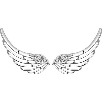 Silenti Jewelry Сребърни обеци "Криле" - Малки - 1.8см