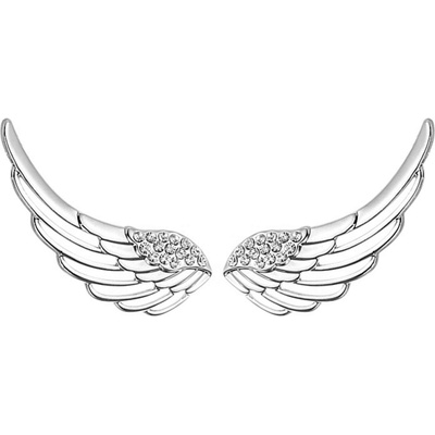 Silenti Jewelry Сребърни обеци "Криле" - Малки - 1.8см