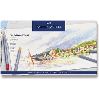 Faber-Castell 114636 Goldfaber Aqua akvarelové plechová krabička 36 ks