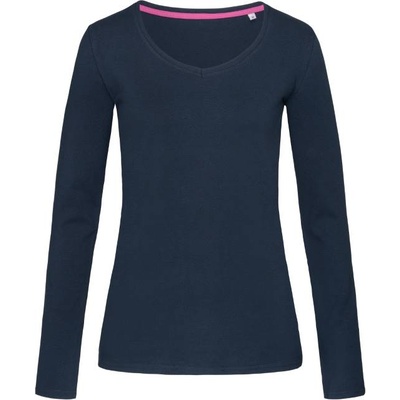 Stedman V-NECK CLAIRE / Дамска тениска с дълъг ръкав - марина синьо S (059720k4501)
