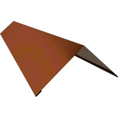 Hřebenáč klasik r.š.250mm pozink Lakovaný RAL 8004 cihlová s folií dl.2m