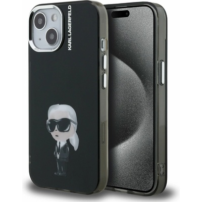 KARL LAGERFELD IML Акварел Карл Заден Капак за iPhone 15 Черен Karl Lagerfeld | Lilav | ЖЕНИ | UNI