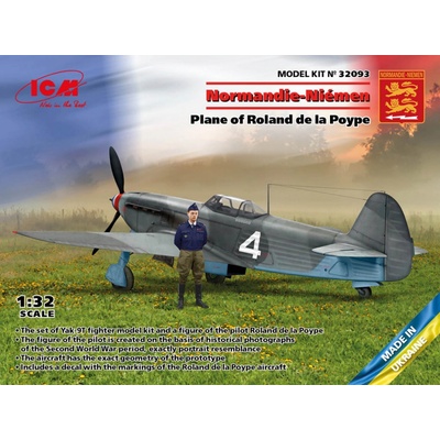 ICM Jakovlev Jak 9T w/ Roland de la Poype Figure 1:32