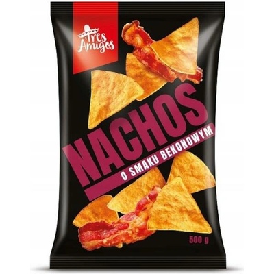 Tres Amigos Tortilla chips Nachos BACON 500 g