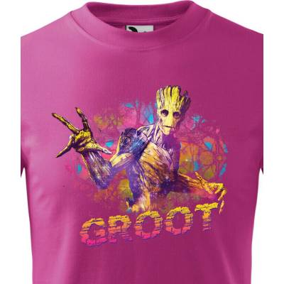 Dětské tričko Groot Purpurová Canvas Bezvatriko.cz 2348
