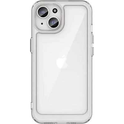 HQWear Кейс с гъвкава рамка HQWear Outer Space за iPhone 15 Plus, прозрачен (9145576279649)