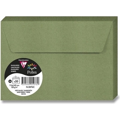Obálka CF - C6 zemitá zelená 120g (20ks)