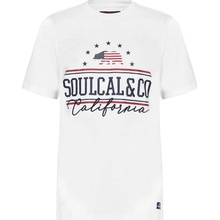 Soul Cal SoulCal pánské tričko USA Bílá