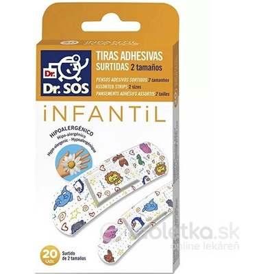 Dr. SOS Infantil detské náplasti (2 veľkosti) 20 ks