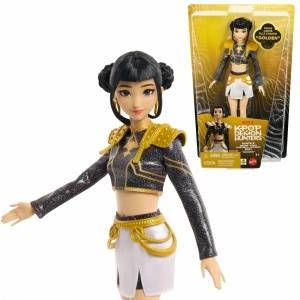 Mattel KPop Demon Hunters HUNTR/X Zoey Golden Singing Doll in removable signature outfit with 5 movable joints, inspired by the movie, JRN42