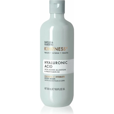 Baylis & Harding Kindness+ Hyaluronic Acid hydratačný sprchový gél Vône Pear & Neroli 500 ml