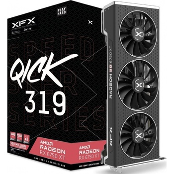 XFX Radeon RX 6750 XT Speedster QICK 319 Black 12GB GDDR6 RX-675XYJFDP