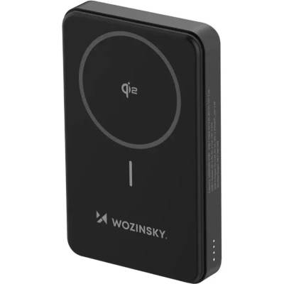 Wozinsky Преносима батерия Powerbank Wozinsky WLWP-10KA0Y3S 22.5W PD Qi2 10000 mAh, със стойка, 1x USB-A, 1x USB-C - черен (5907769367441)