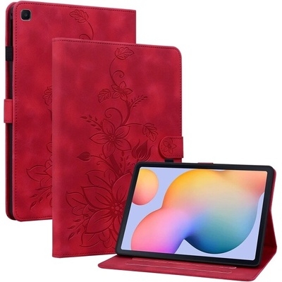 Vsetkonamobil 123400 ART LILY Zaklápacie puzdro pre Samsung Galaxy Tab S6 Lite 2024 / S6 Lite 2022 / S6 Lite červené