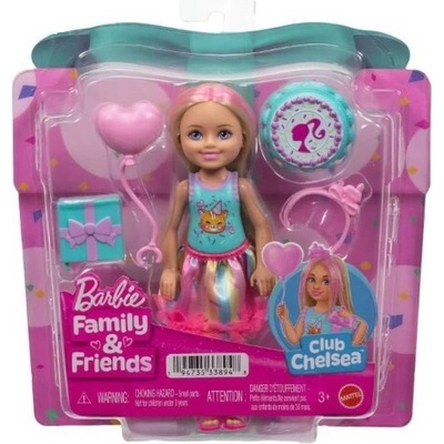 Barbie Club Chelsea narodeninová oslava s doplnkami JJB37