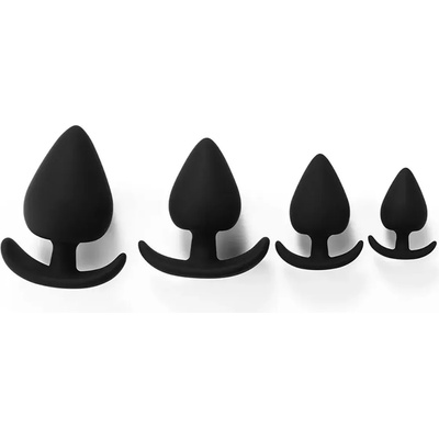 Kiotos Silicone Anchor Anal Plug Set Black