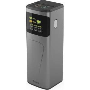 Hama Външна батерия High Power, 150 W, 24000 mAh, 2x USB-C, USB-A, бързо зареждане (201742) - privantex