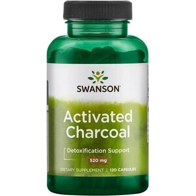 Swanson Aktivní Uhlí 260 mg 120 kapsúl