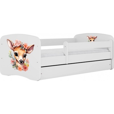 Kocot kids Babydreams Bambi bílá se šuplíky s matrací