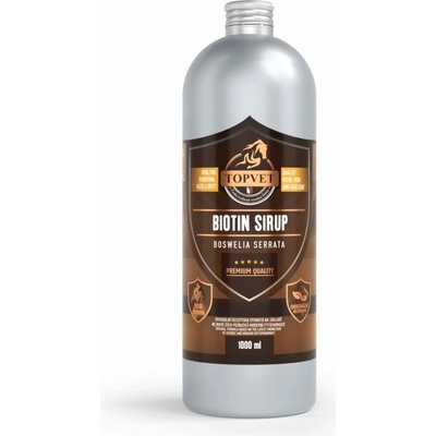 Topvet Sirup Biotin s boswelií 1000 ml