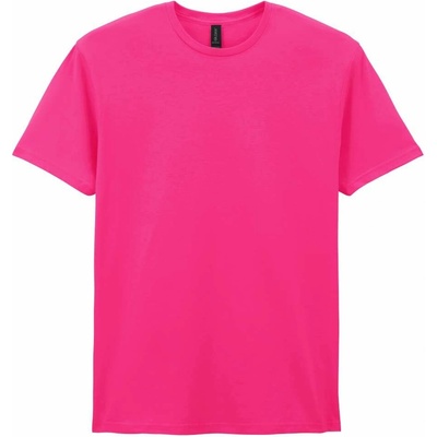 Gildan Softstyle unisex tričko midweight heliconia růžová