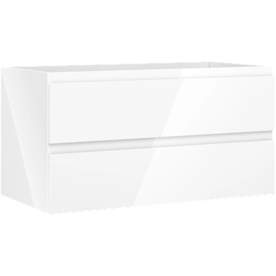 Mexen Orio баня вана с шкаф 90 см, 2 чекмеджета, бял гланц - 91A10-09047-2-BFF00 (91A10-09047-2-BFF00)