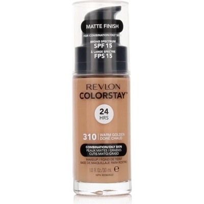 Revlon Colorstay Combination Oily Skin SPF15 Фон дьо тен за жени 30 ml нюанс 310 Warm Golden