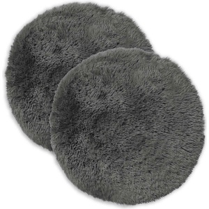 vidaXL Калъфка за възглавница 2 pcs HEERLEN Светлосиво Ø 40 cm (922425)