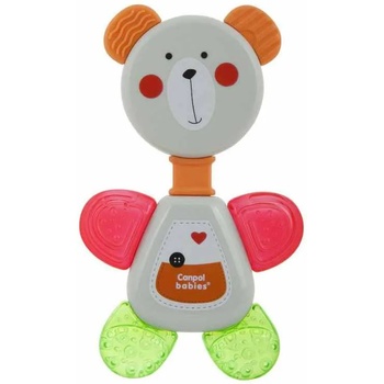 Canpol Бебешка водна чесалка с дрънкалка Canpol - Bear, сива (56/139_gry)