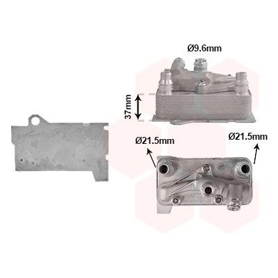 Chladič oleja automatickej prevodovky VAN WEZEL 30013731