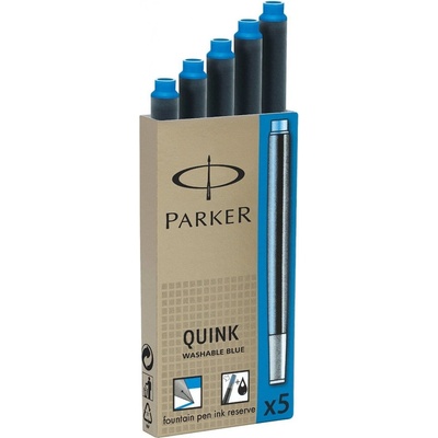 Parker 1502/0150383 inkoustové bombičky Parker, omyvatelné modrý 5 ks – Zboží Dáma