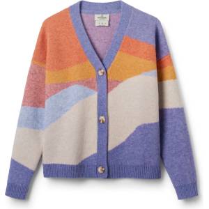 Passenger Дамско вълнено яке Passenger Women's Scenic Recycled Knitted Cardigan Cardigan - Scenic Sunrise Orange - размер XXS (105-6089-0210)