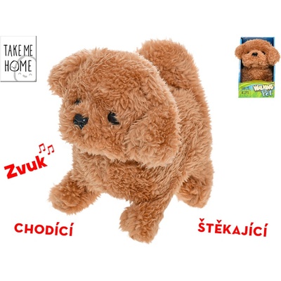 Mikro trading Take Me Home Pejsek 15- chodící a štěkající 5 cm